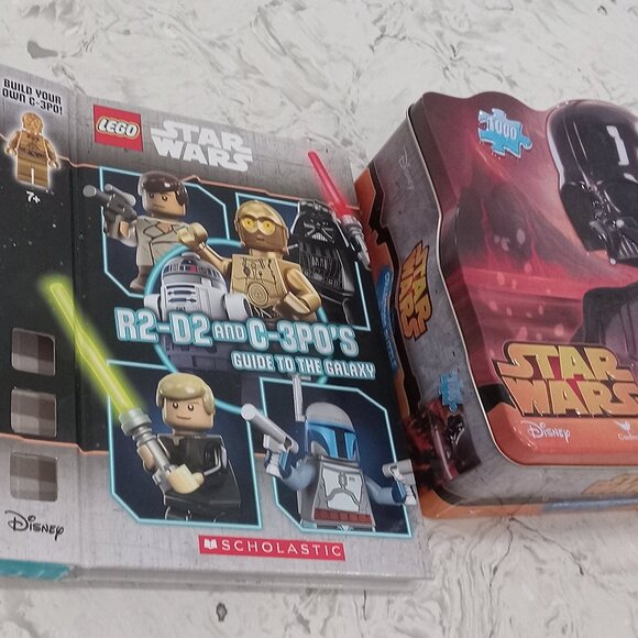 STAR WARS PUZZLE & R2-D2 and C-3P0's Guide to the Galaxy Hardcover - Picture 5 of 5